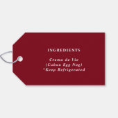 Weihnachtsgeschenk-Tag für Handmade-Geschenke-Zurü Geschenkanhänger (Rückseite Horizontal)