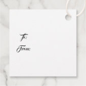 Weihnachtsgeschenk-Tag Geschenkanhänger (Rückseite)