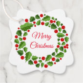 Weihnachtsgeschenk-Tag Geschenkanhänger (Vorderseite)