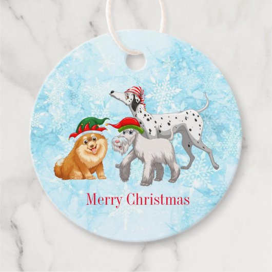 Weihnachtsgeschenk-Tag Geschenkanhänger (Vorderseite)