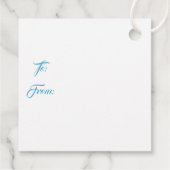 Weihnachtsgeschenk-Tag Geschenkanhänger (Rückseite)