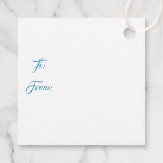 Weihnachtsgeschenk-Tag Geschenkanhänger (Rückseite)