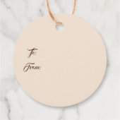 Weihnachtsgeschenk-Tag Geschenkanhänger (Rückseite)