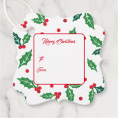 Weihnachtsgeschenk-Tag Geschenkanhänger (Vorderseite)