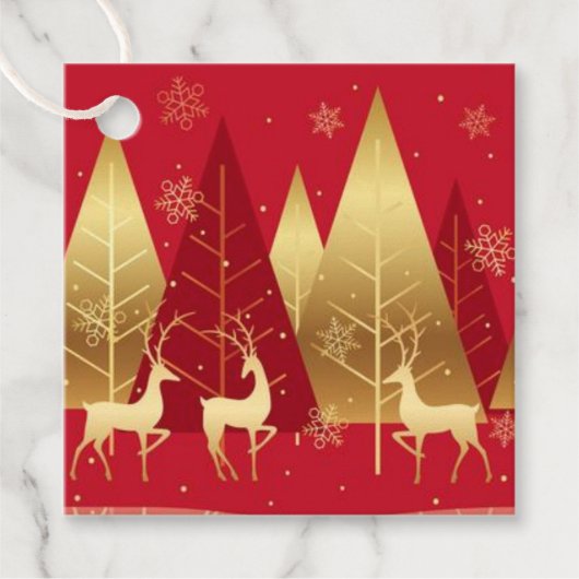 Weihnachtsgeschenk-Tag Geschenkanhänger (Vorderseite)