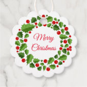 Weihnachtsgeschenk-Tag Geschenkanhänger (Vorderseite)