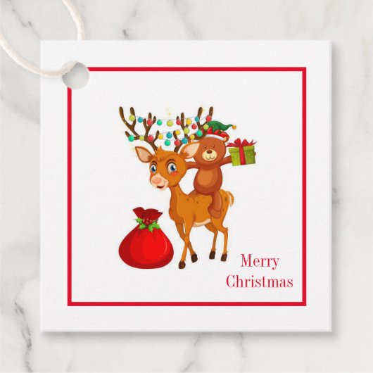 Weihnachtsgeschenk-Tag Geschenkanhänger (Vorderseite)