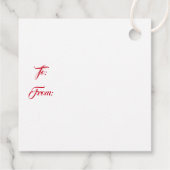 Weihnachtsgeschenk-Tag Geschenkanhänger (Rückseite)