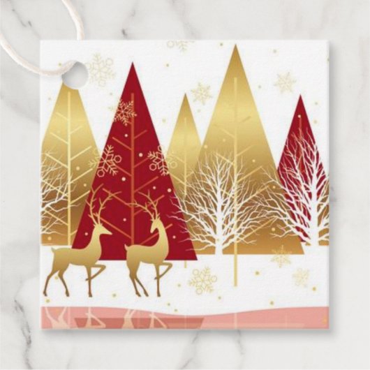 Weihnachtsgeschenk-Tag Geschenkanhänger (Vorderseite)