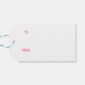 Weihnachtsgeschenk-Tag Geschenkanhänger (Rückseite Horizontal)