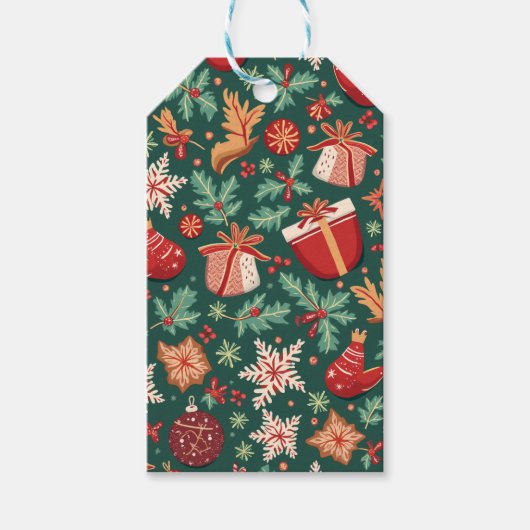 Weihnachtsgeschenk-Tag Geschenkanhänger (Vorderseite)