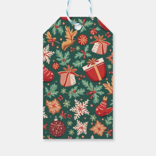 Weihnachtsgeschenk-Tag Geschenkanhänger (Rückseite)