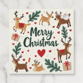 Weihnachtsgeschenk-Tag Geschenkanhänger (Rückseite)