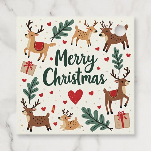 Weihnachtsgeschenk-Tag Geschenkanhänger (Rückseite)