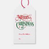 Weihnachtsgeschenk-Tag Geschenkanhänger (Vorderseite)