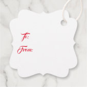 Weihnachtsgeschenk-Tag Geschenkanhänger (Rückseite)