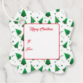 Weihnachtsgeschenk-Tag Geschenkanhänger (Vorderseite)