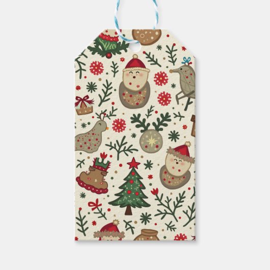 Weihnachtsgeschenk-Tag Geschenkanhänger (Vorderseite)