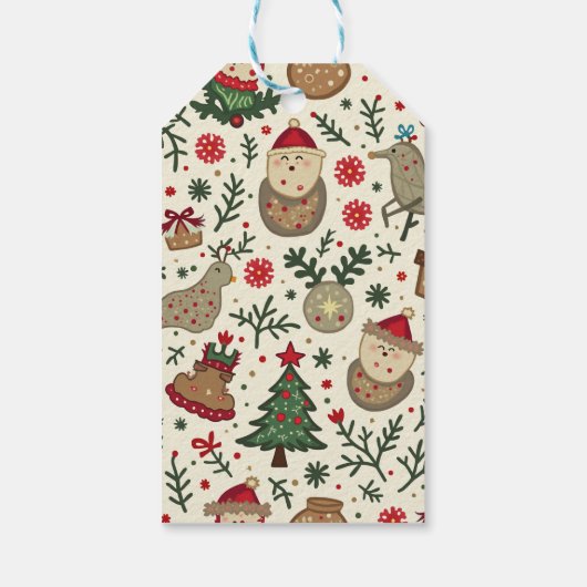 Weihnachtsgeschenk-Tag Geschenkanhänger (Rückseite)