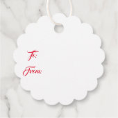 Weihnachtsgeschenk-Tag Geschenkanhänger (Rückseite)