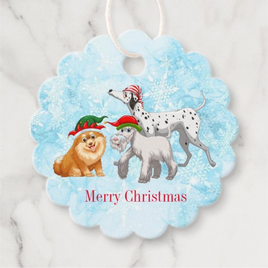 Weihnachtsgeschenk-Tag Geschenkanhänger (Vorderseite)