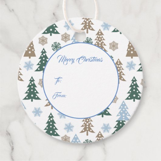 Weihnachtsgeschenk-Tag Geschenkanhänger (Vorderseite)