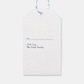 Weihnachtsgeschenk-Tag Geschenkanhänger (Rückseite)