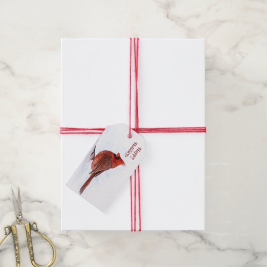 Weihnachtsgeschenk-Tag Geschenkanhänger (Mit Garn)