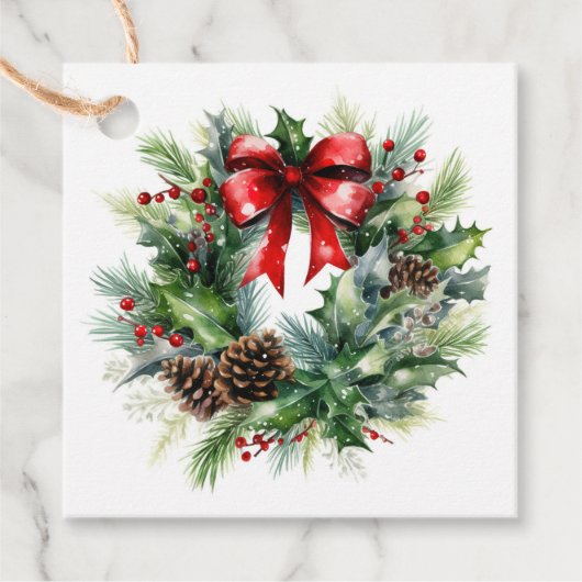 Weihnachtsgeschenk-Tag Geschenkanhänger (Vorderseite)