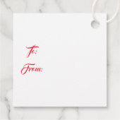 Weihnachtsgeschenk-Tag Geschenkanhänger (Rückseite)