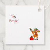 Weihnachtsgeschenk-Tag Geschenkanhänger (Rückseite)