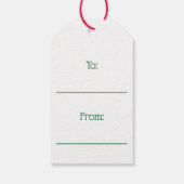 Weihnachtsgeschenk-Tag Geschenkanhänger (Rückseite)