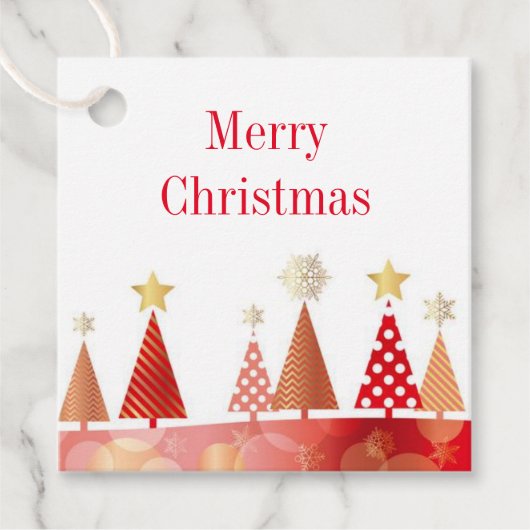 Weihnachtsgeschenk-Tag Geschenkanhänger (Vorderseite)