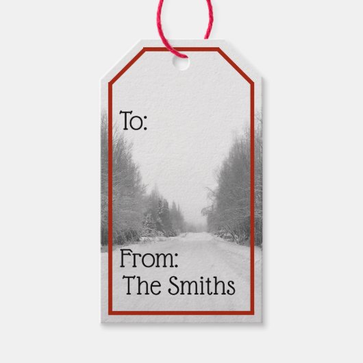 Weihnachtsgeschenk-Tag Geschenkanhänger (Vorderseite)