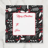 Weihnachtsgeschenk-Tag Geschenkanhänger (Vorderseite)