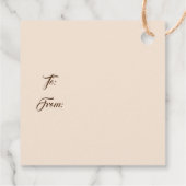 Weihnachtsgeschenk-Tag Geschenkanhänger (Rückseite)