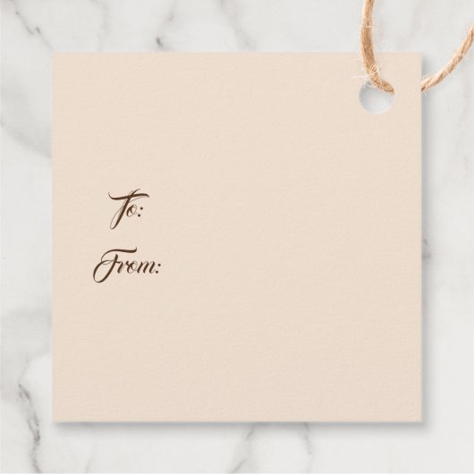 Weihnachtsgeschenk-Tag Geschenkanhänger (Rückseite)