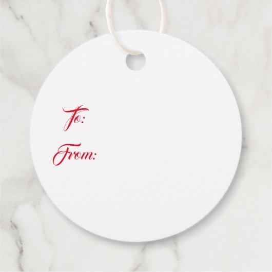 Weihnachtsgeschenk-Tag Geschenkanhänger (Rückseite)