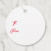 Weihnachtsgeschenk-Tag Geschenkanhänger (Rückseite)