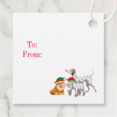 Weihnachtsgeschenk-Tag Geschenkanhänger (Rückseite)