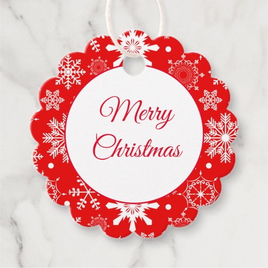 Weihnachtsgeschenk-Tag Geschenkanhänger (Vorderseite)