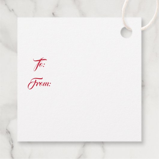 Weihnachtsgeschenk-Tag Geschenkanhänger (Rückseite)