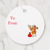 Weihnachtsgeschenk-Tag Geschenkanhänger (Rückseite)