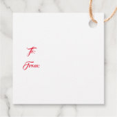 Weihnachtsgeschenk-Tag Geschenkanhänger (Rückseite)