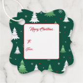 Weihnachtsgeschenk-Tag Geschenkanhänger (Vorderseite)