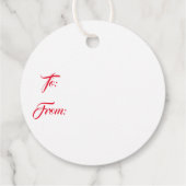 Weihnachtsgeschenk-Tag Geschenkanhänger (Rückseite)