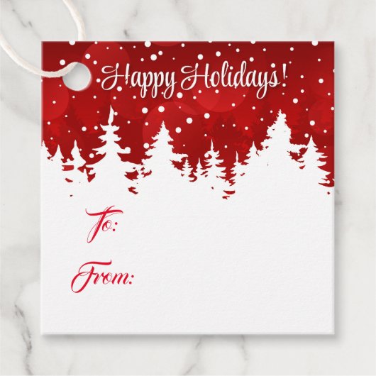 Weihnachtsgeschenk-Tag Geschenkanhänger (Vorderseite)