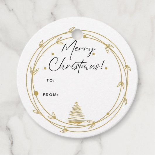 Weihnachtsgeschenk-Tag Geschenkanhänger (Vorderseite)