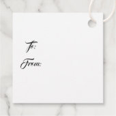 Weihnachtsgeschenk-Tag Geschenkanhänger (Rückseite)