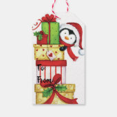 Weihnachtsgeschenk-Tag Geschenkanhänger (Rückseite)